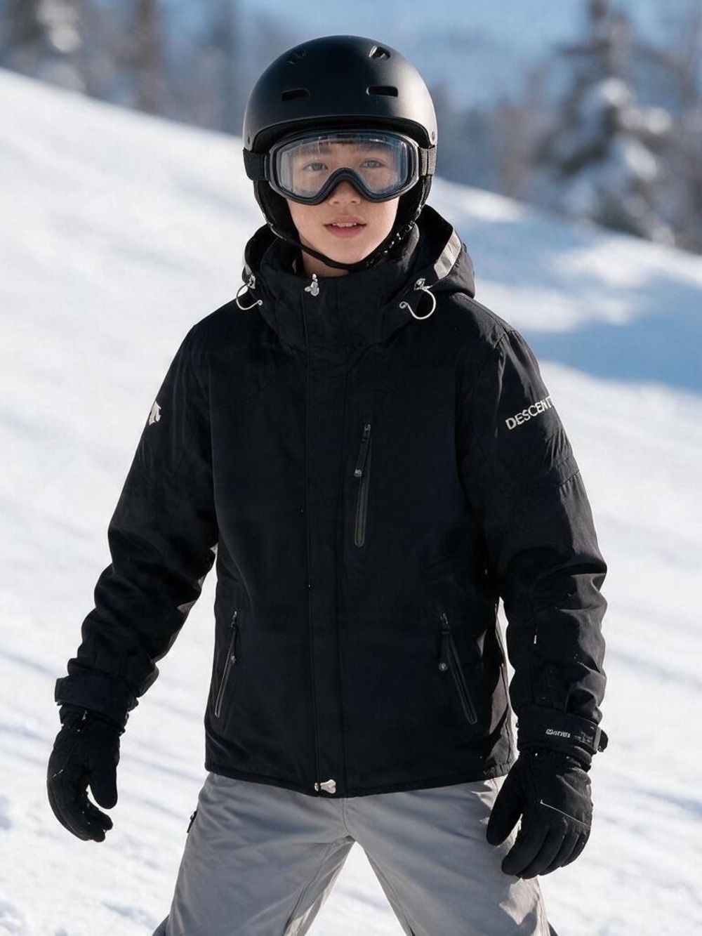 Descente Men’s Black Insulated Ski Jacket Size Small